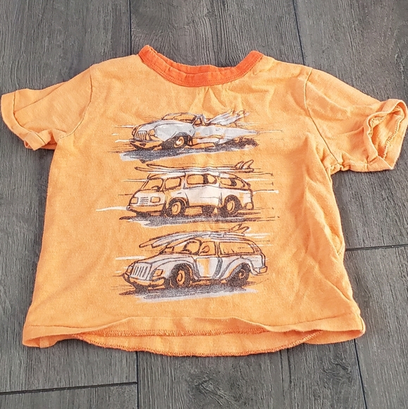 2T Transportation-Themed Orange Tee - Picture 1 of 3